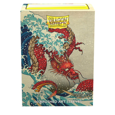 Dragon Shield: Standard 100ct Brushed Art Sleeves - The Great Wave