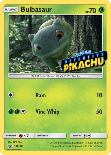 Bulbasaur (SM198) (Detective Pikachu Stamped) [Sun &amp; Moon: Black Star Promos] 