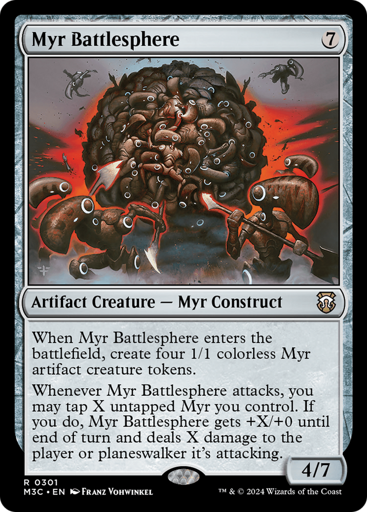 Myr Battlesphere (Ripple Foil) [Modern Horizons 3 Commander] 