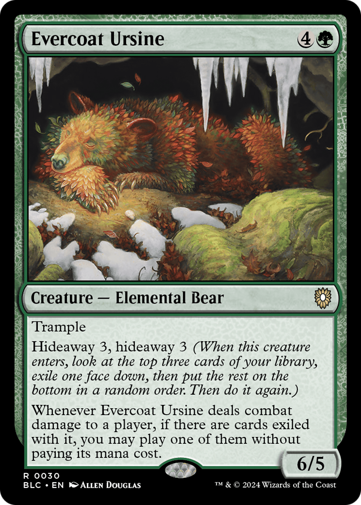 Evercoat Ursine [Bloomburrow Commander]