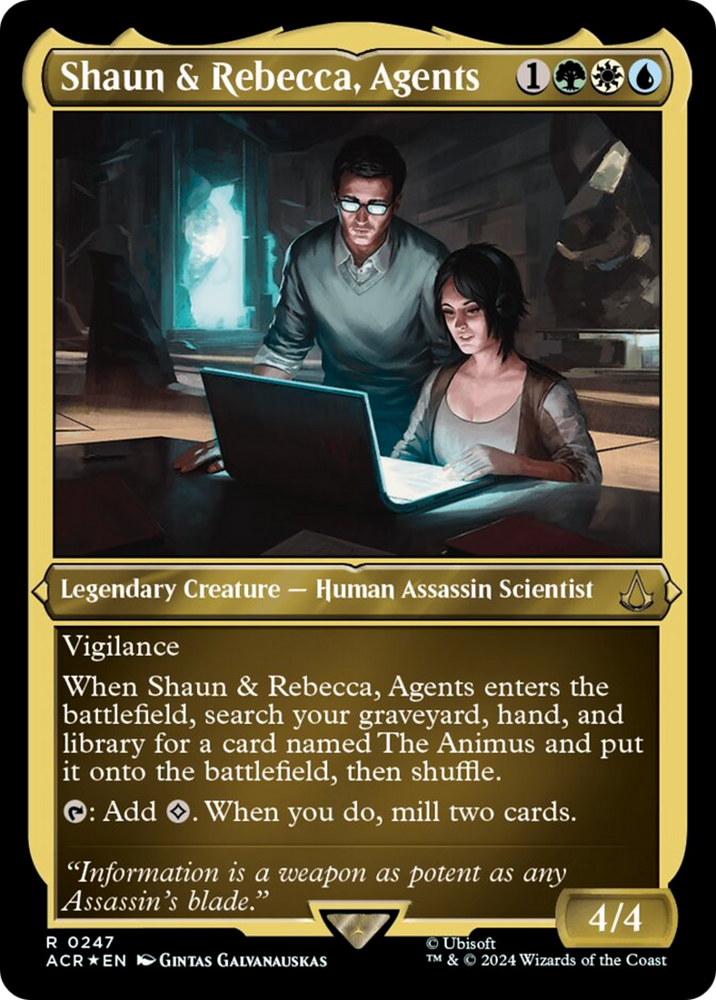 Shaun &amp; Rebecca, Agents (Foil Etched) [Assassin's Creed] 