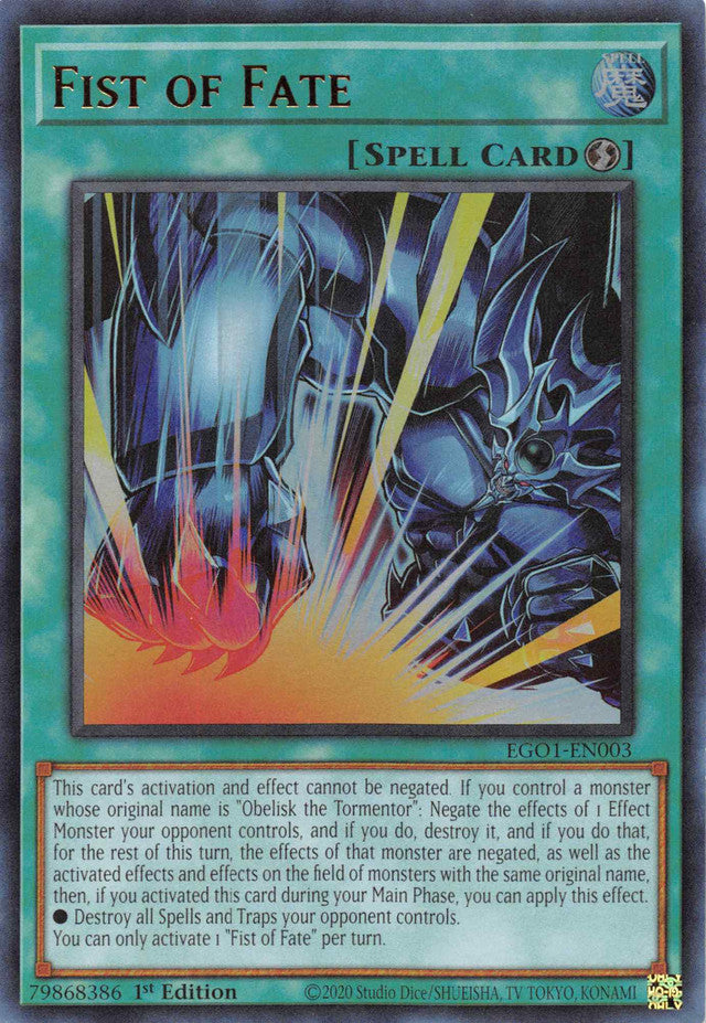 Fist of Fate [EGO1-EN003] Ultra Rare 