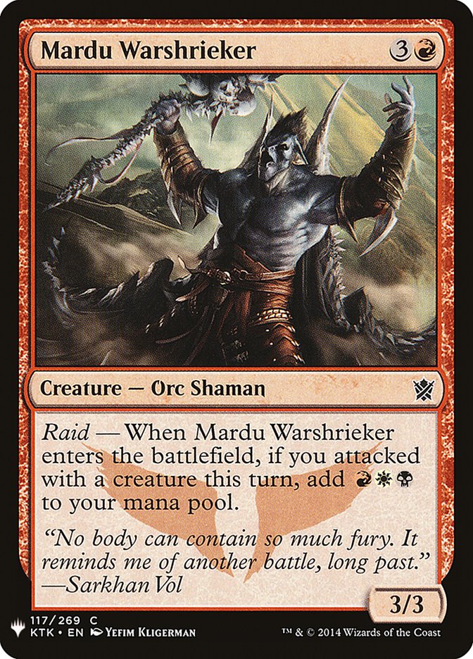 Mardu Warshrieker [Mystery Booster] 