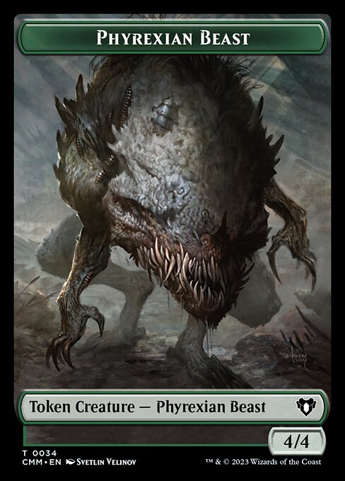 Eldrazi Scion // Phyrexian Beast Double-Sided Token [Commander Masters Tokens] 