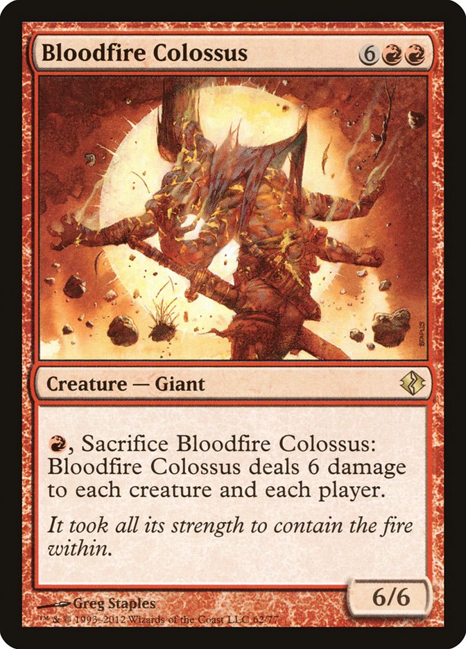 Bloodfire Colossus [Duel Decks: Venser vs. Koth] 