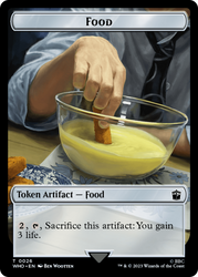 Alien Angel // Food (0026) Double-Sided Token [Doctor Who Tokens] 