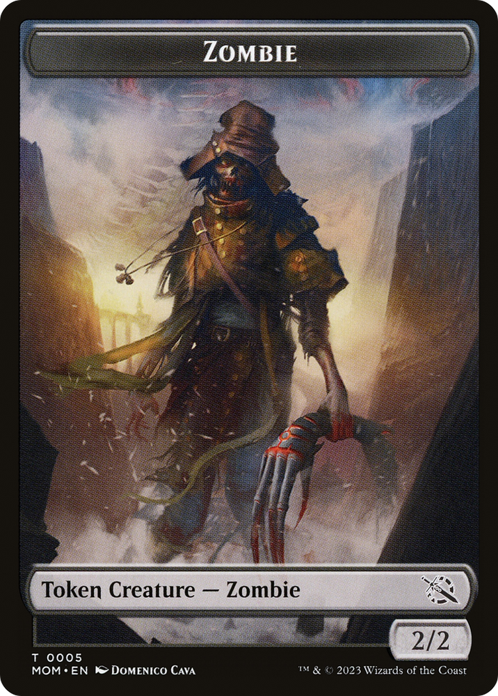 Treasure (21) // Zombie Double-Sided Token [March of the Machine Tokens] 