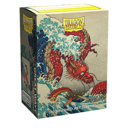 Dragon Shield: Standard 100ct Brushed Art Sleeves - The Great Wave