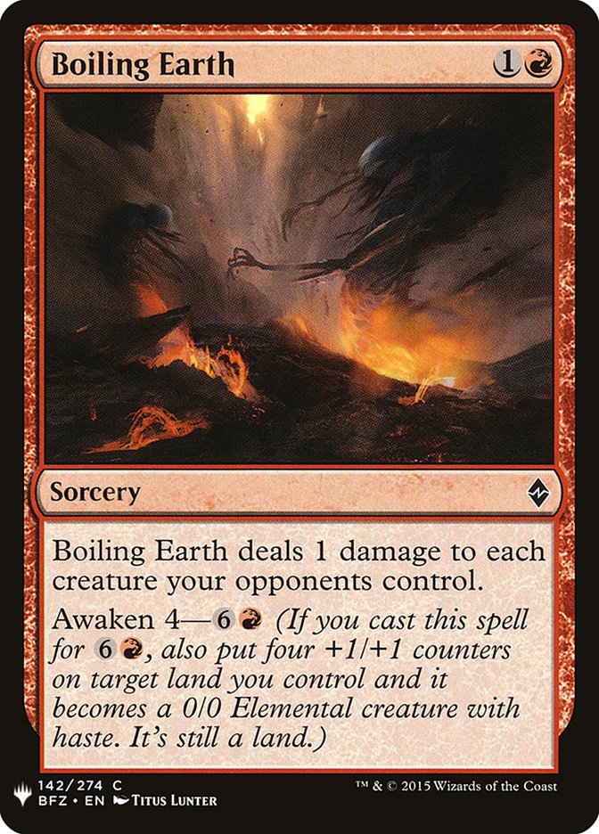 Boiling Earth [Mystery Booster] 