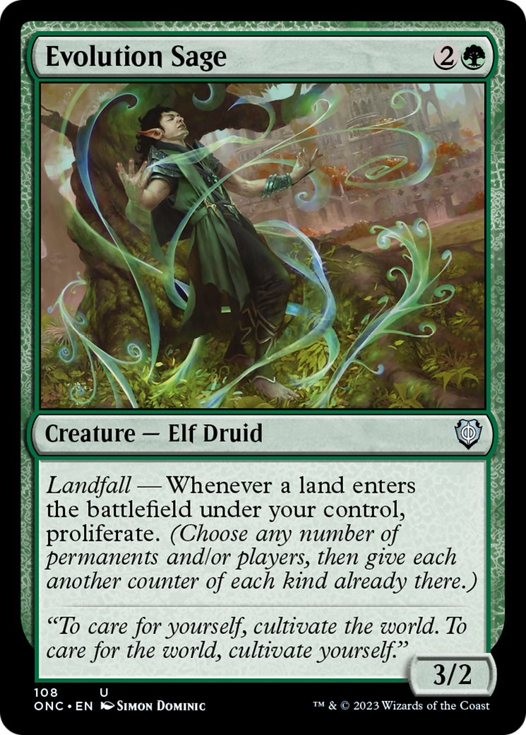 Evolution Sage [Phyrexia: All Will Be One Commander] 