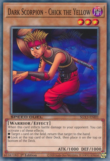 Dark Scorpion - Chick the Yellow [SGX3-ENI01] Common 