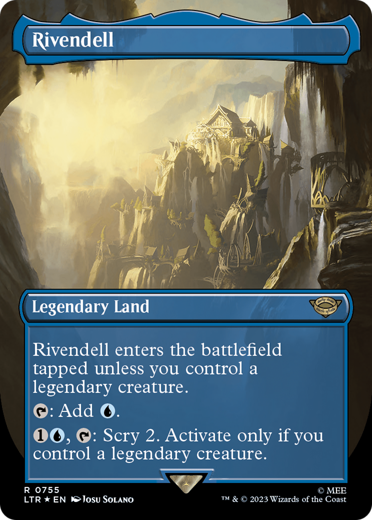 Rivendell (Borderless) (Surge Foil) [The Lord of the Rings: Tales of Middle-Earth] 