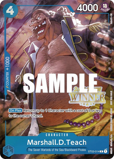 Marshall.D.Teach (Online Regional 2023) [Winner] [One Piece Promotion Cards] 