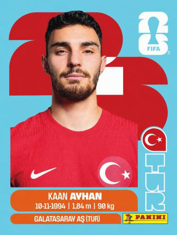 #TUR009 | Panini | Fifa World Cup Stickers | 2026 | Kaan AYHAN | Turquia