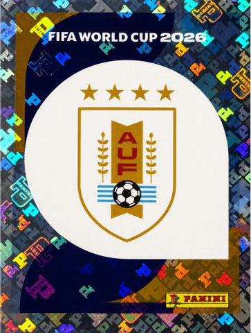#URU001 | Panini | Fifa World Cup Stickers | 2026 | Emblem | Uruguay | Foil