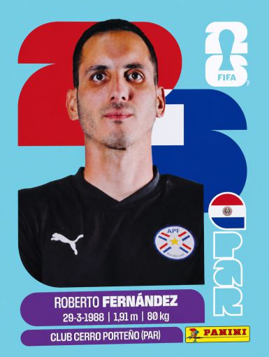 #PAR002 | Panini | Fifa World Cup Stickers | 2026 | Roberto FERNANDEZ | Paraguay