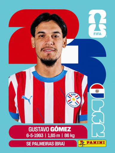 #PAR004 | Panini | Fifa World Cup Stickers | 2026 | Gustavo GÓMEZ | Paraguay