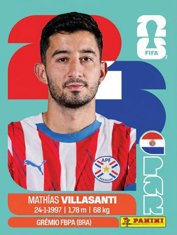 #PAR009 | Panini | Fifa World Cup Stickers | 2026 | Mathías VILLASANTI | Paraguay