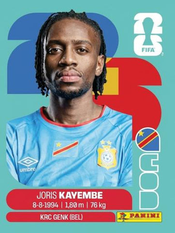 #COD007 | Panini | Fifa World Cup Stickers | 2026 | Joris KAVEMBE | Rep. Congo