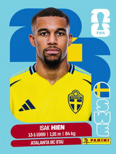 #SWE003 | Panini | Fifa World Cup Stickers | 2026 | Isak HIEN | Suecia