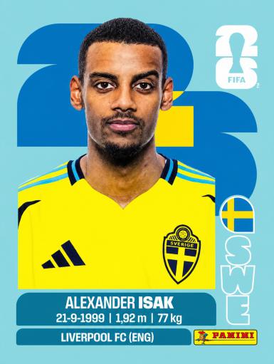 #SWE019 | Panini | Fifa World Cup Stickers | 2026 | Alexander ISAK | Suecia