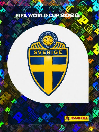 #SWE001 | Panini | Fifa World Cup Stickers | 2026 | Emblem | Suecia | Foil