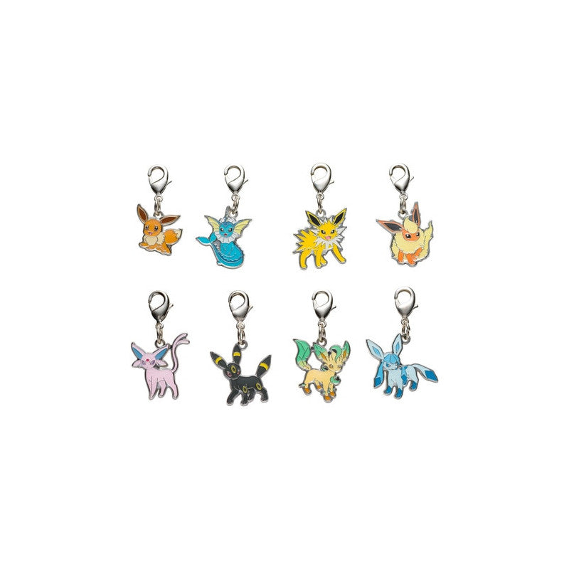 Pokemon Center Metal Charm Keychain Eevee Umbreon Vaporeon Leafeon Glaceon Set  CI