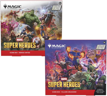 Preorden | Marvel Super Heroes Scene Box - Dúo (Heroes & Villains)