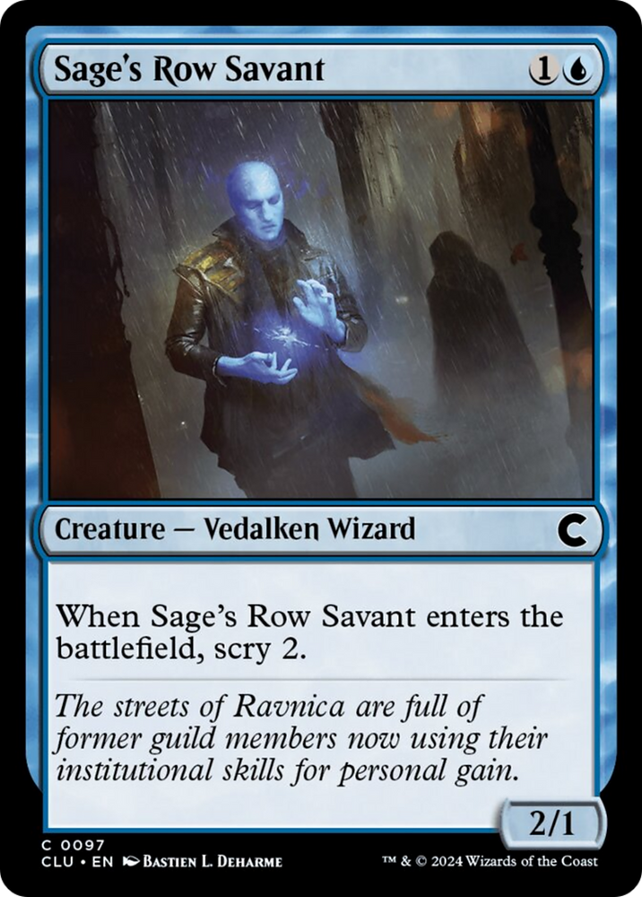 Sage's Row Savant [Ravnica: Clue Edition] 