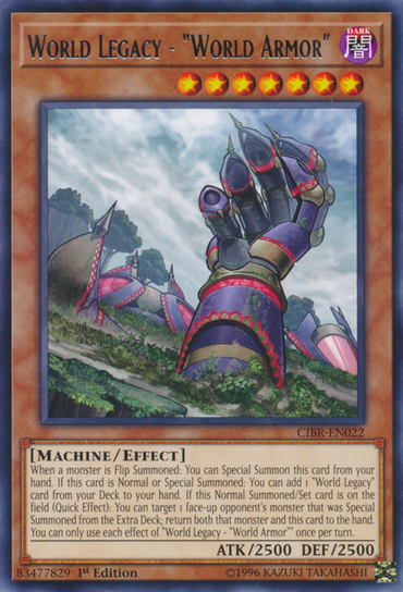 World Legacy - "World Armor" [CIBR-EN022] Rare 