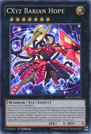 CXyz Barian Hope [NECH-EN096] Super Rare 