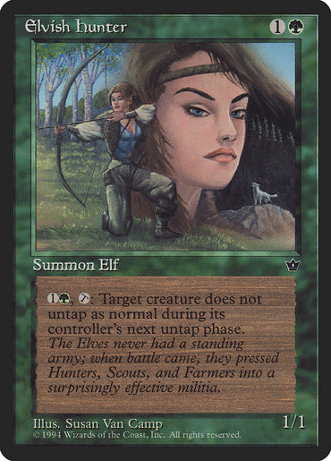 Elvish Hunter (Susan Van Camp) [Fallen Empires] 