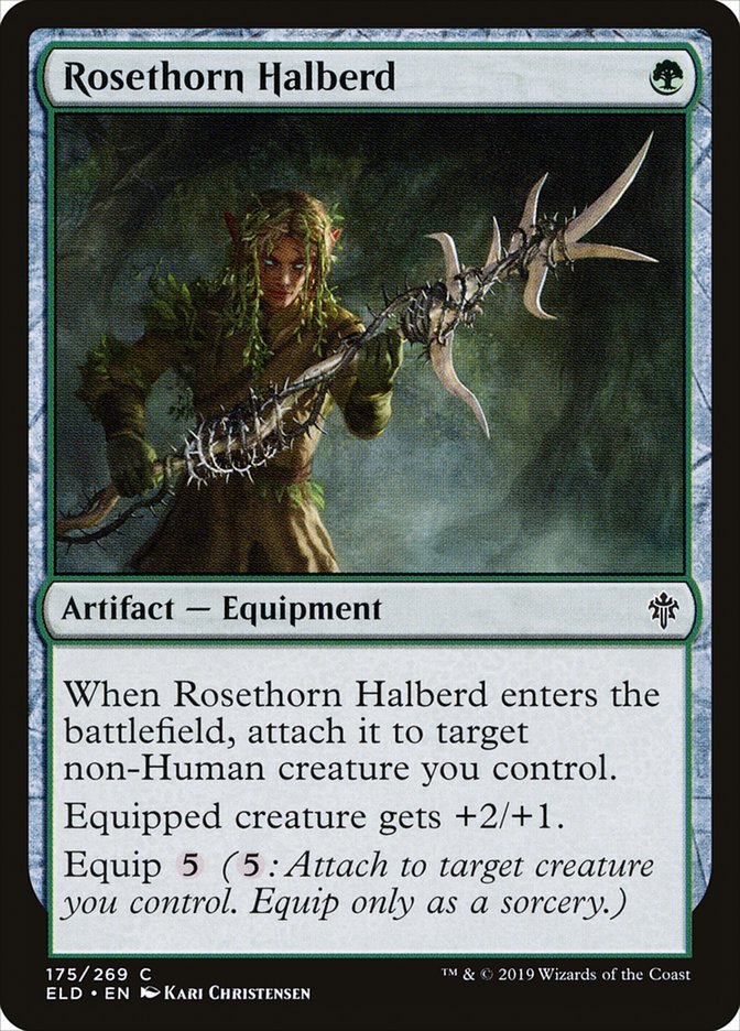 Rosethorn Halberd [Throne of Eldraine] 