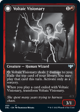 Voltaic Visionary // Volt-Charged Berserker [Innistrad: Double Feature] 