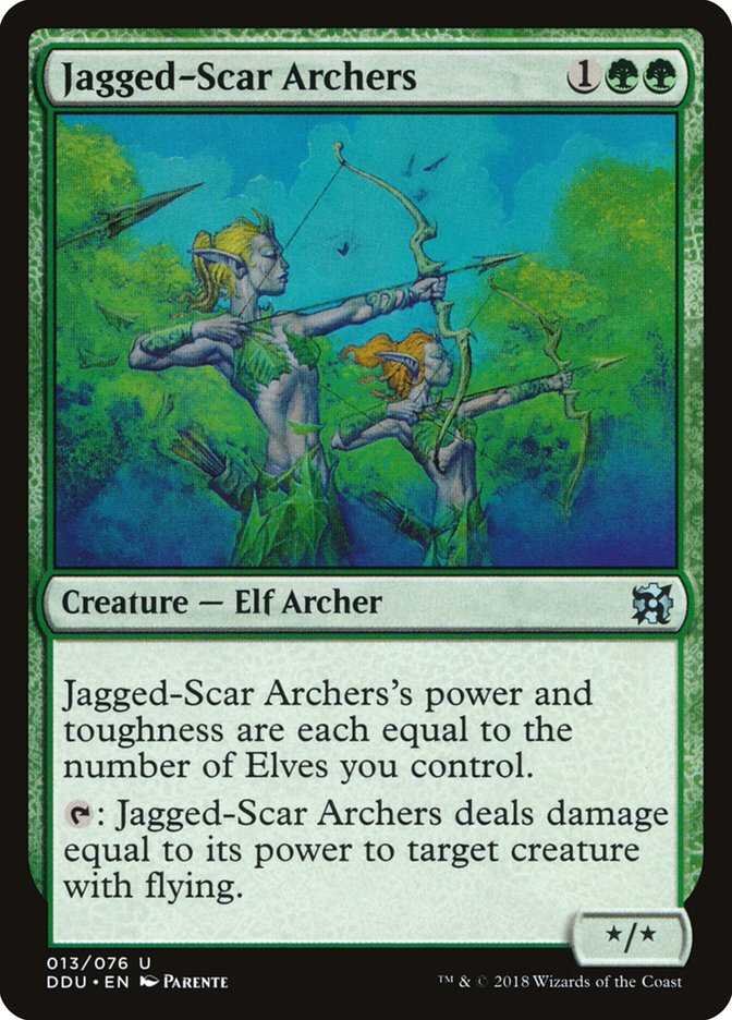 Jagged-Scar Archers [Duel Decks: Elves vs. Inventors] 