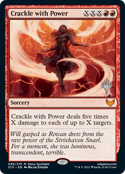 Crackle with Power (Promo Pack) [Strixhaven: School of Mages Promos] 