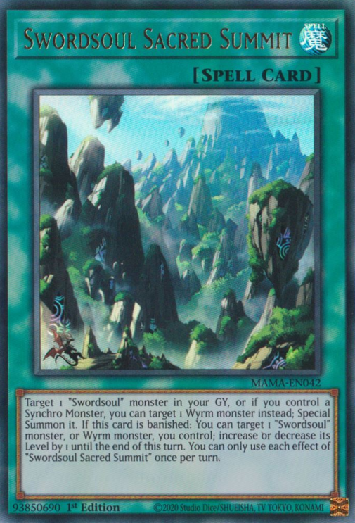 Swordsoul Sacred Summit [MAMA-EN042] Ultra Rare 