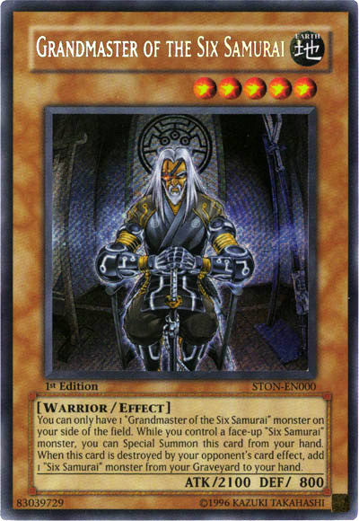 Grandmaster of the Six Samurai [STON-EN000] Secret Rare 