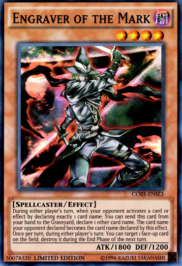 Engraver of the Mark [CORE-ENSE3] Super Rare 