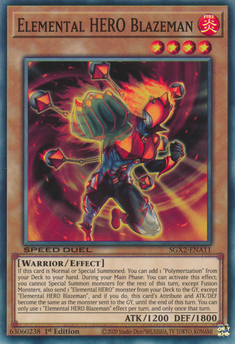 Elemental HERO Blazeman [SGX2-ENA11] Common 
