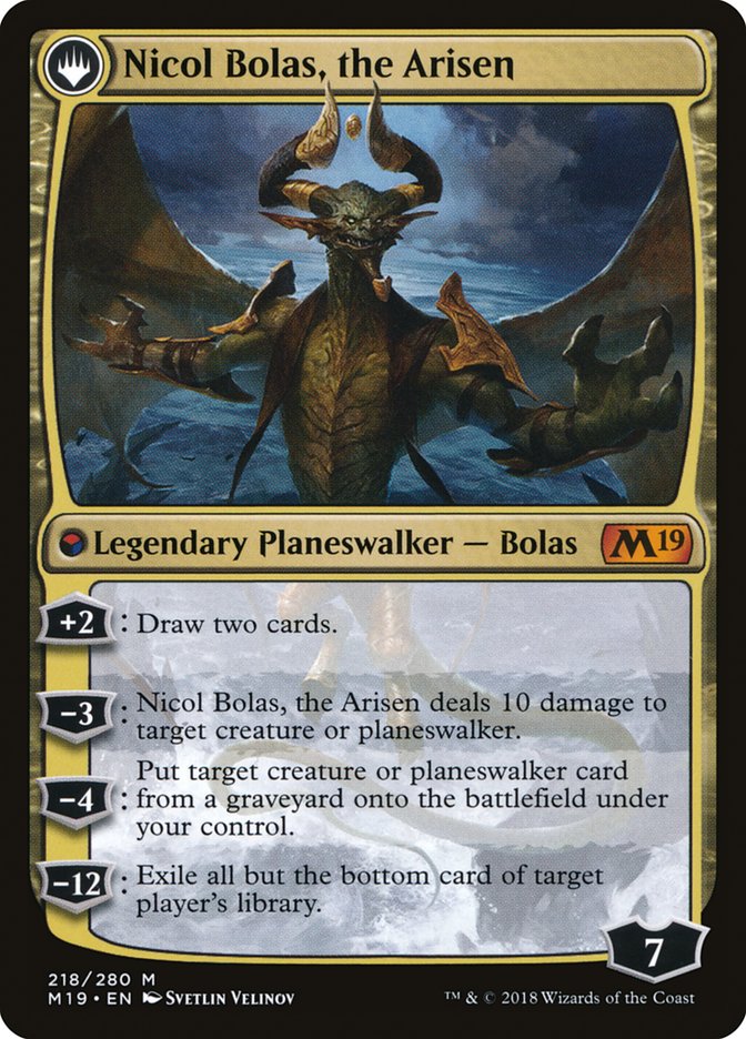 Nicol Bolas, the Ravager // Nicol Bolas, the Arisen [Core Set 2019] 