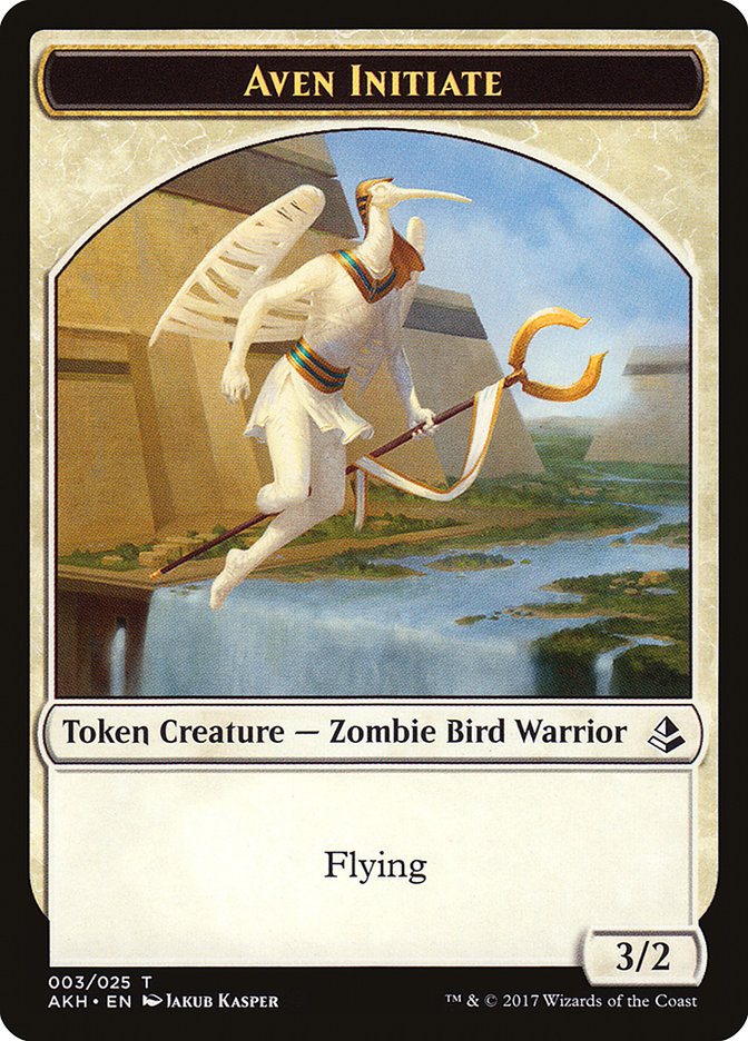 Aven Initiate Token [Amonkhet Tokens] 