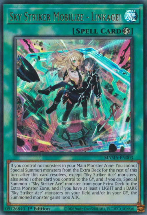 Sky Striker Mobilize - Linkage! [MAMA-EN003] Ultra Rare 