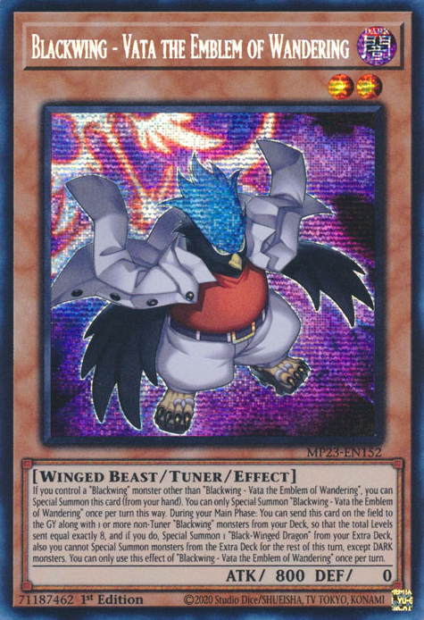 Blackwing - Vata the Emblem of Wandering [MP23-EN152] Prismatic Secret Rare 