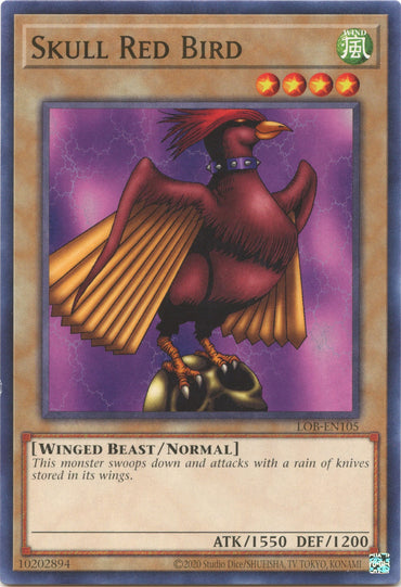 Skull Red Bird (25th Anniversary) [LOB-EN105] Common 