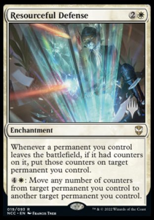 Resourceful Defense (Promo Pack) [Streets of New Capenna Commander Promos] 