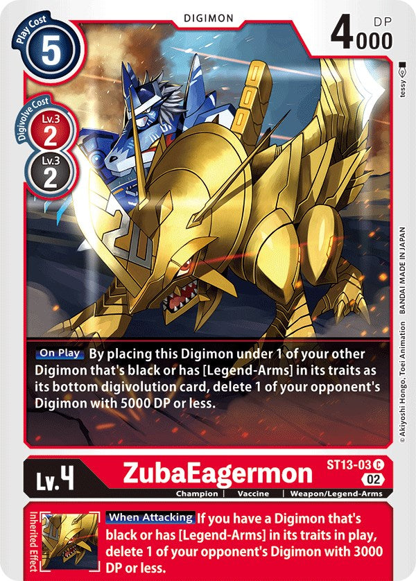 ZubaEagermon [ST13-03] [Starter Deck: Ragnaloardmon] 