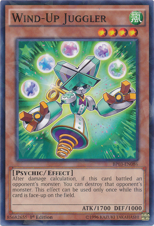 Wind-Up Juggler [BP03-EN086] Shatterfoil Rare 