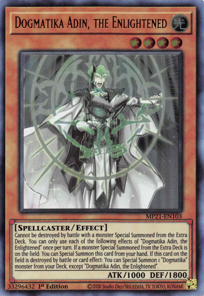 Dogmatika Adin, the Enlightened [MP21-EN103] Ultra Rare 