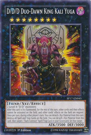 D/D/D Duo-Dawn King Kali Yuga [SP17-EN045] Starfoil Rare 